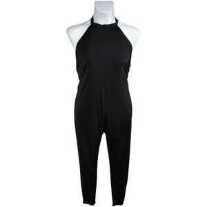SKIMS 4X Onyx Black Mock Neck Sleeveless All In One Catsuit NWT Plus